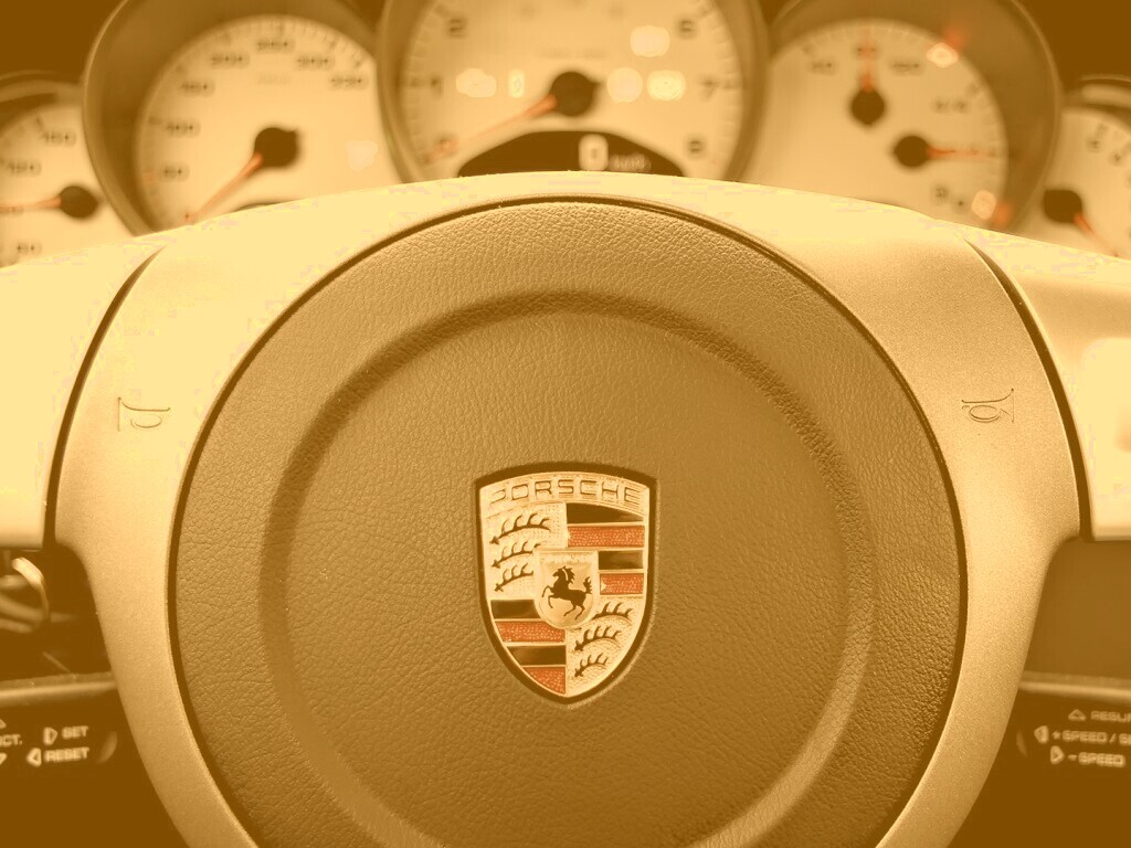 Руль Porshe обои