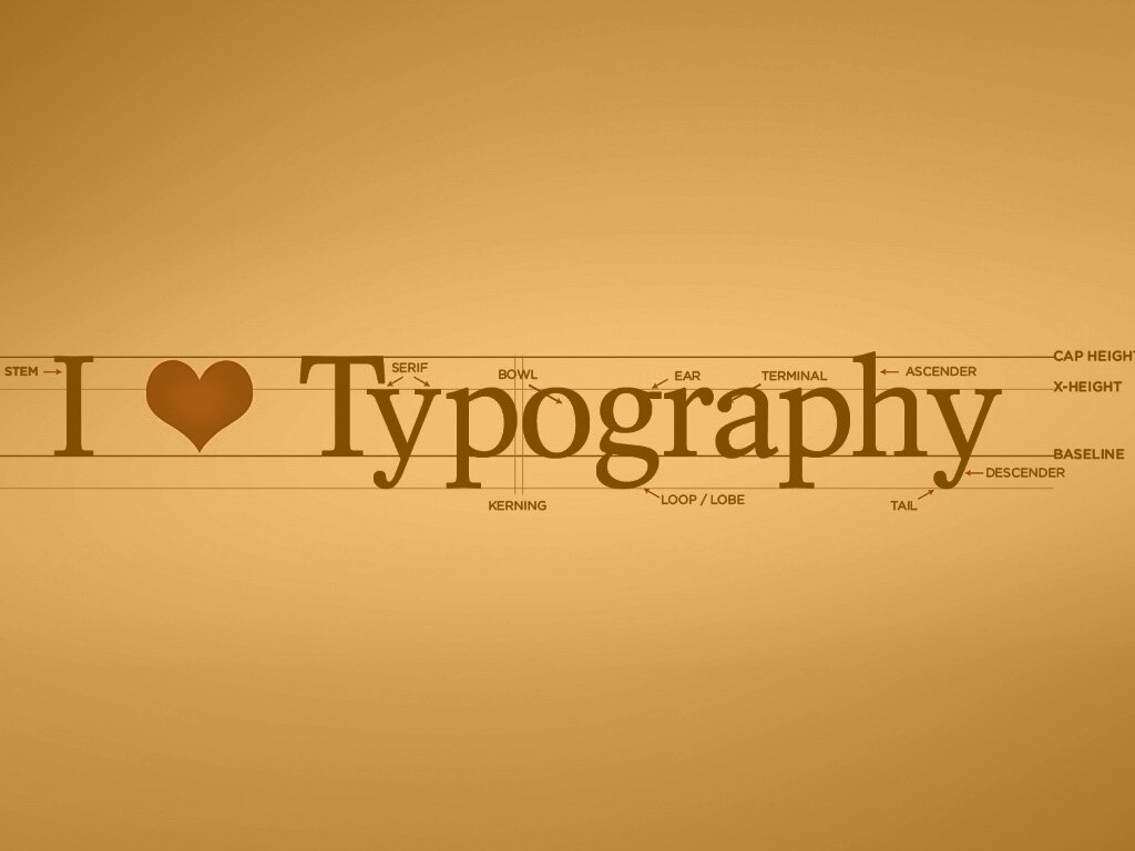 I love typography обои