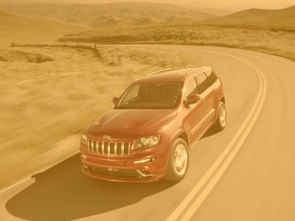Jeep на дороге обои