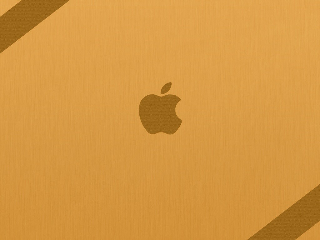Apple на деревянном покрытие обои