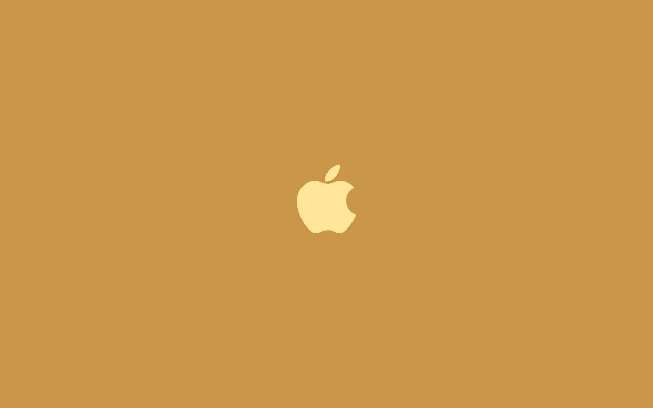 Логотип Apple на черном фоне обои