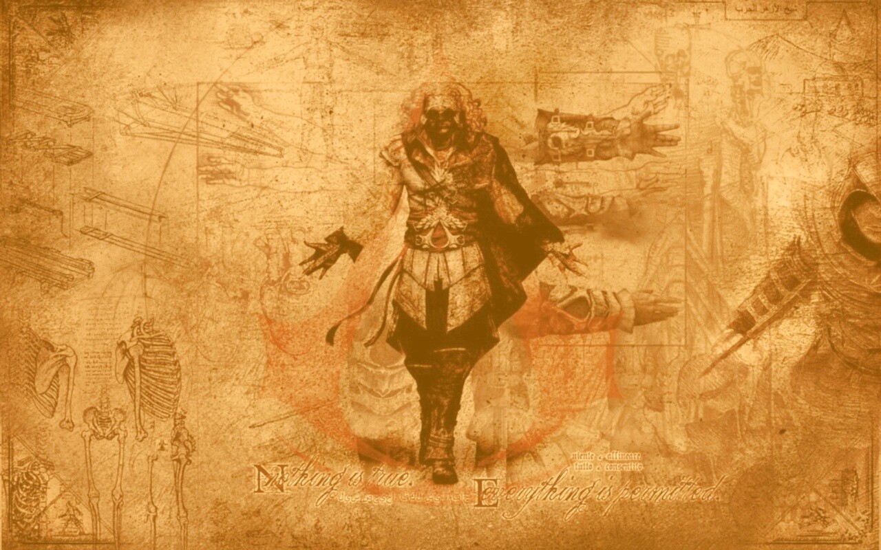 Гравюра Assasins Creed обои