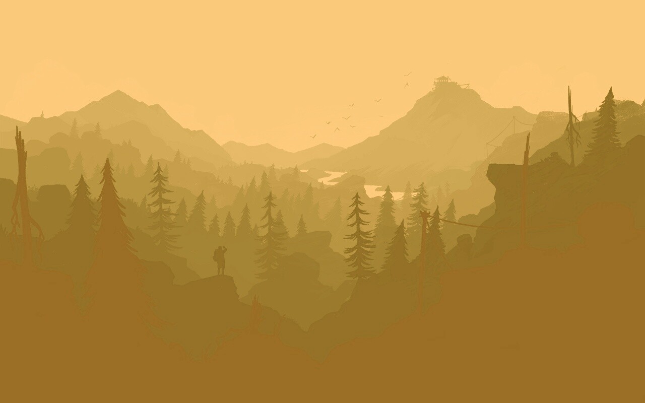 Зеленый Firewatch обои