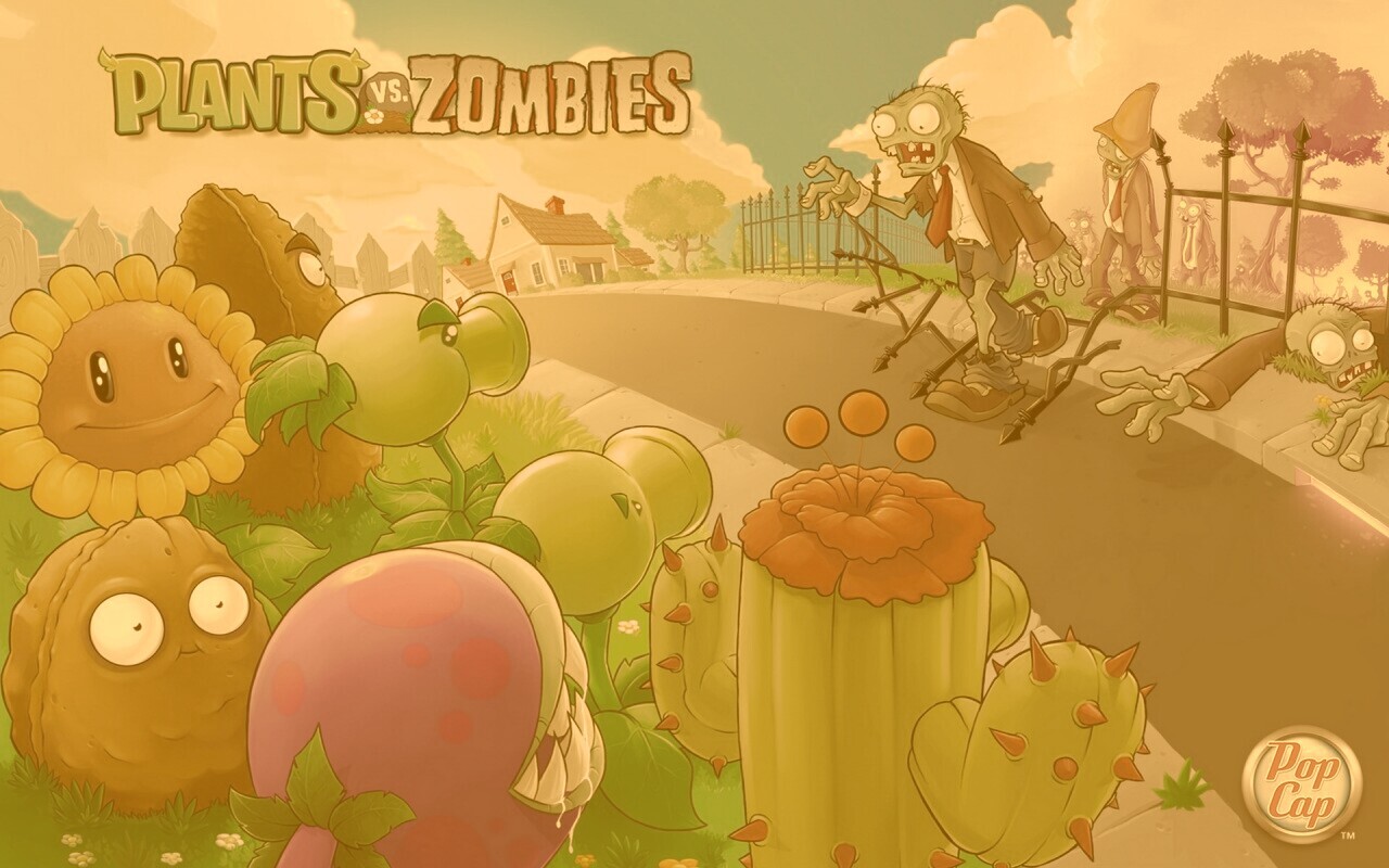 Plants vs zombies обои