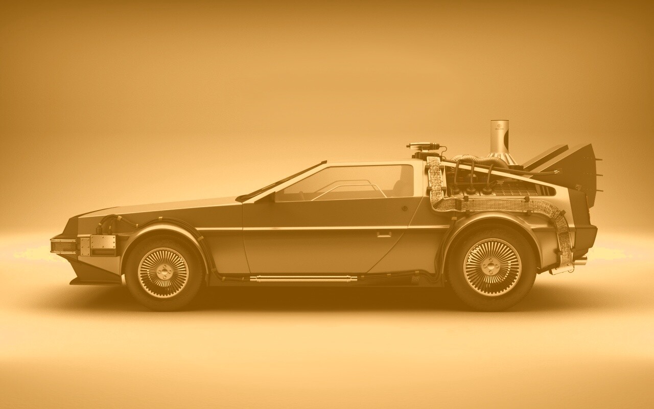 DeLorean машина времени обои
