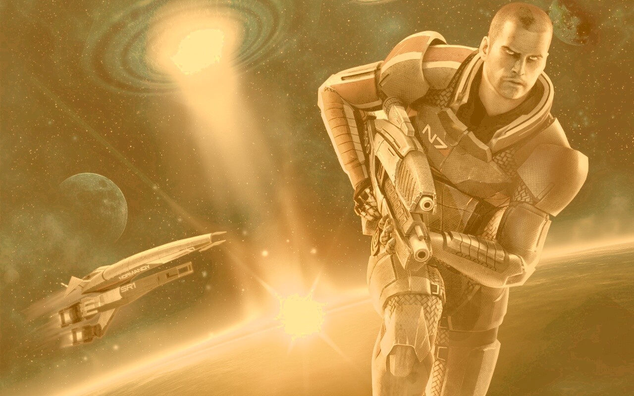 Шепард из вселенной Mass Effect обои