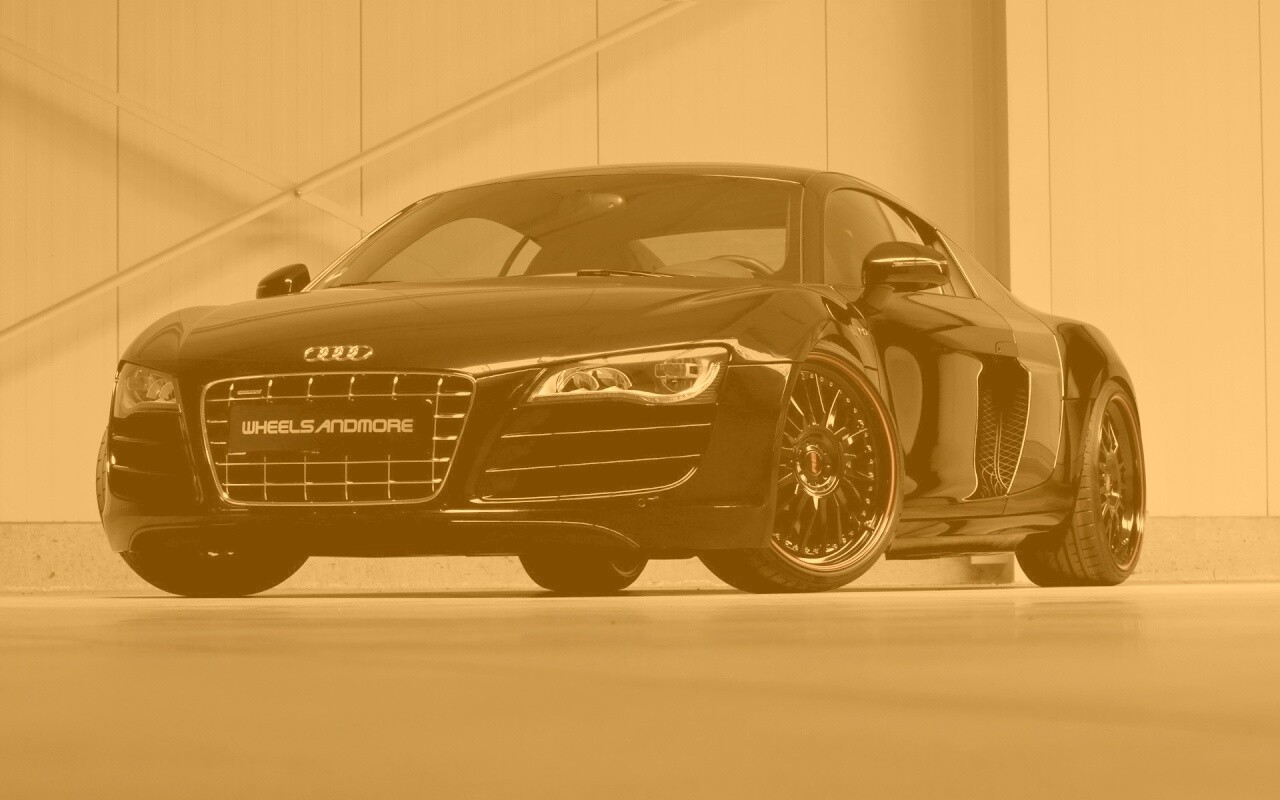 Audi черного цвета обои