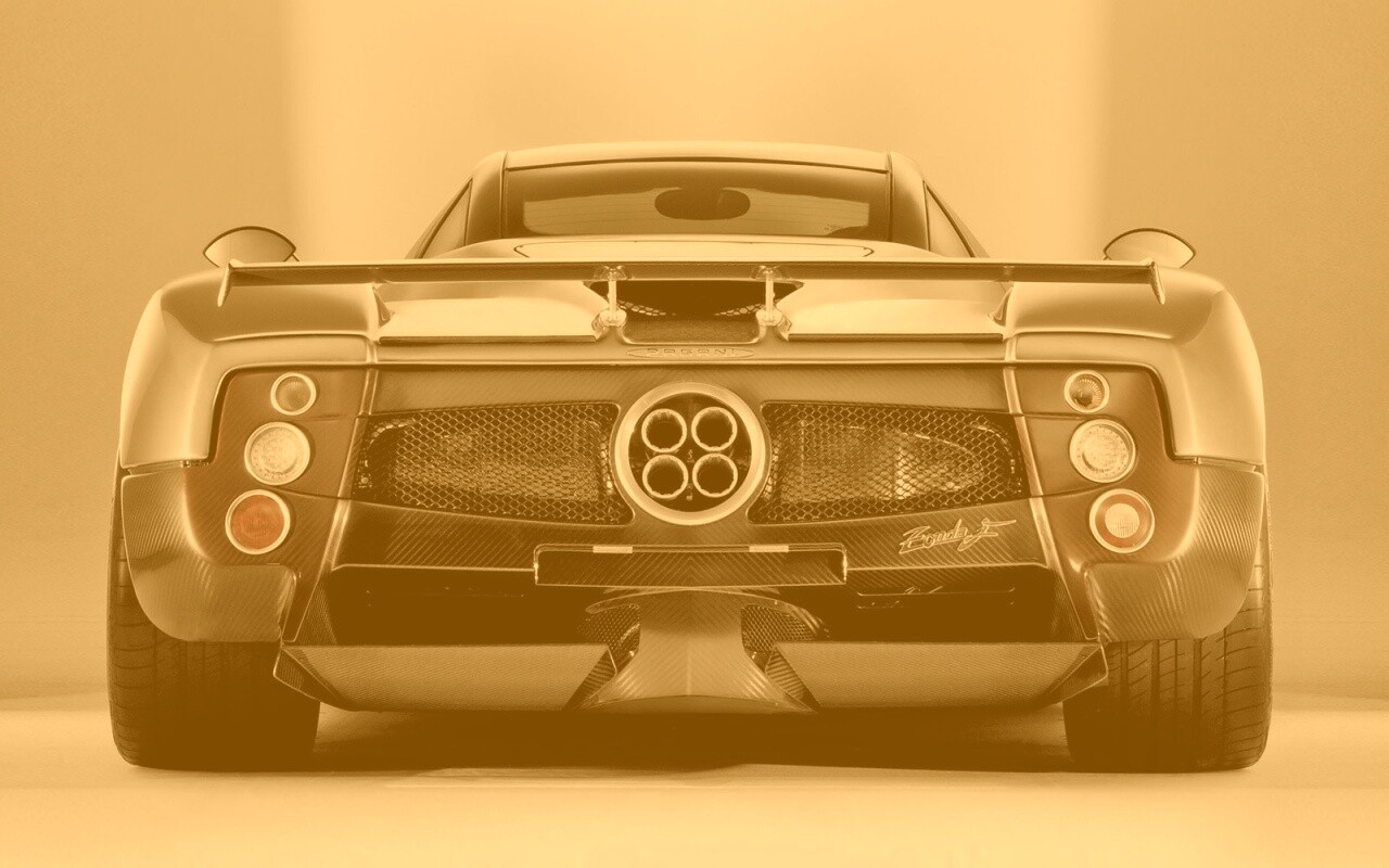 Pagani Zonda сзади обои