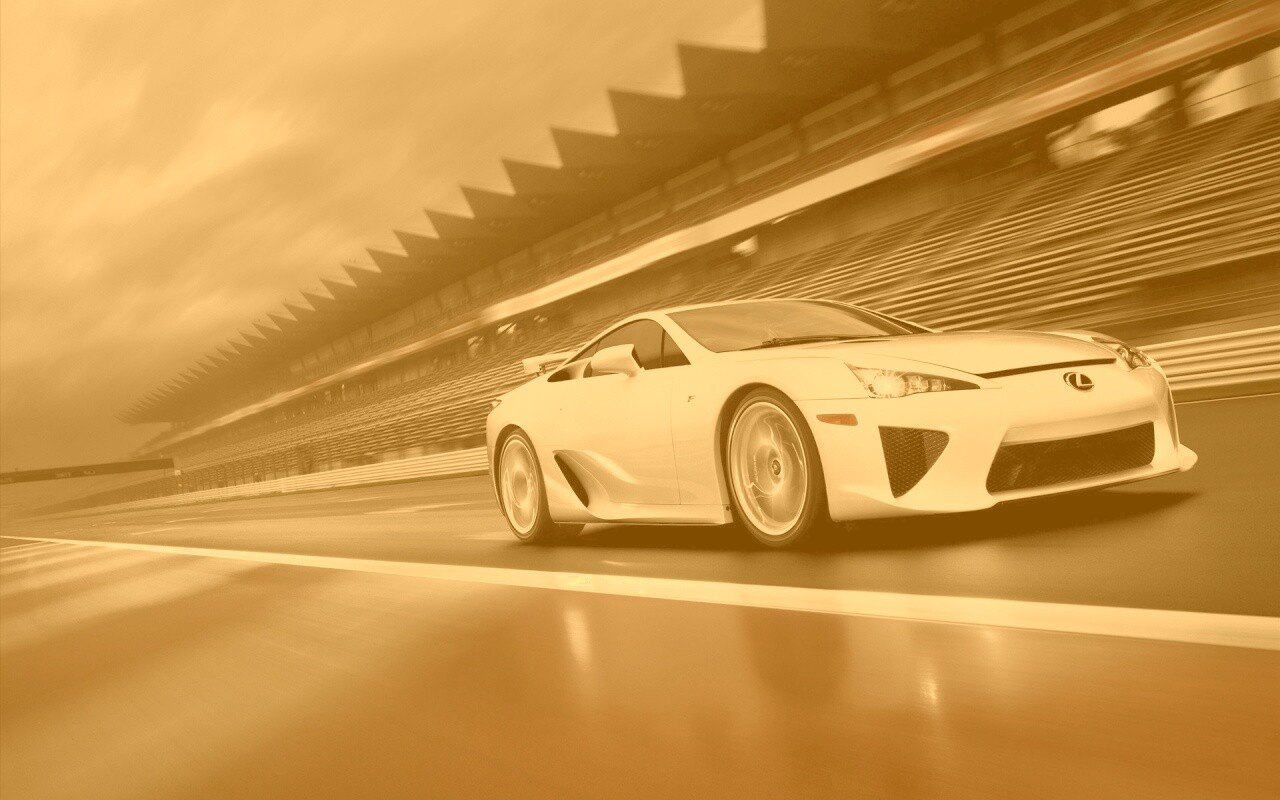 Lexus LFA на тарссу обои