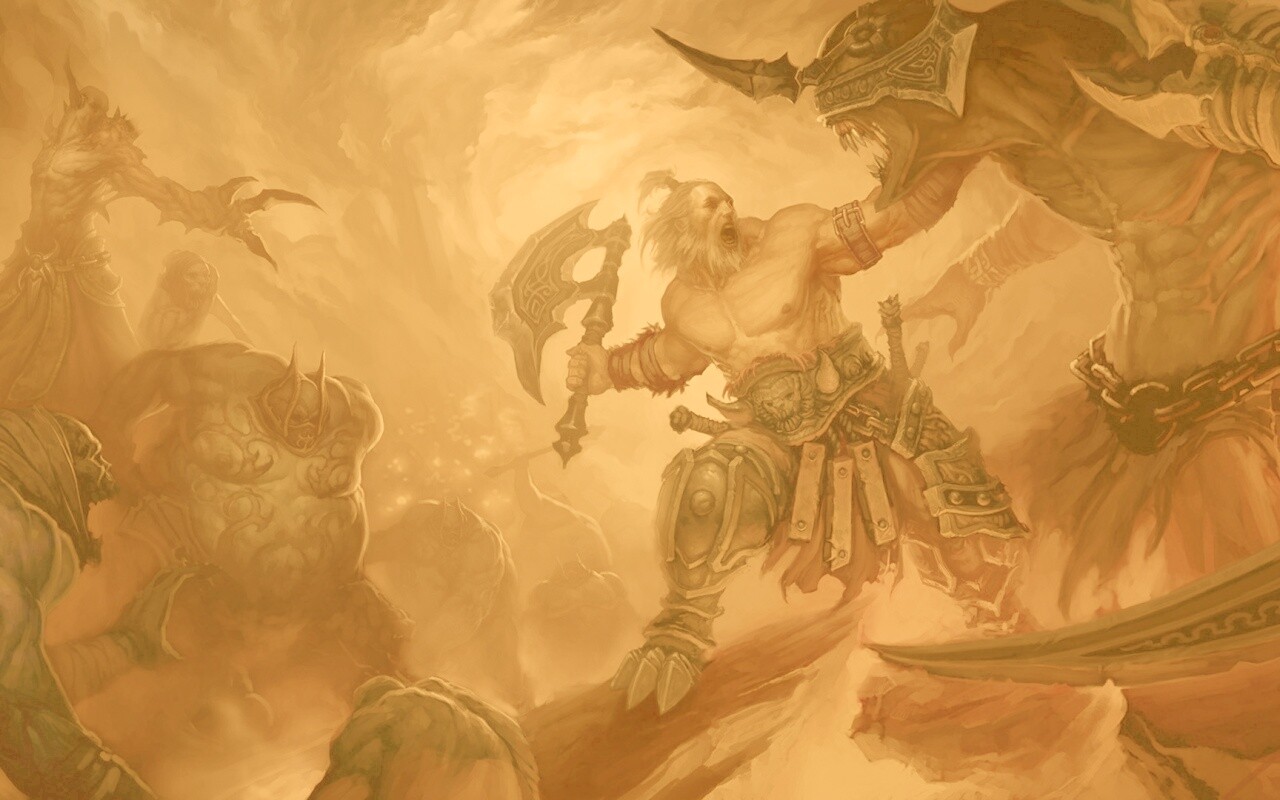 Варвар из Diablo 3 обои