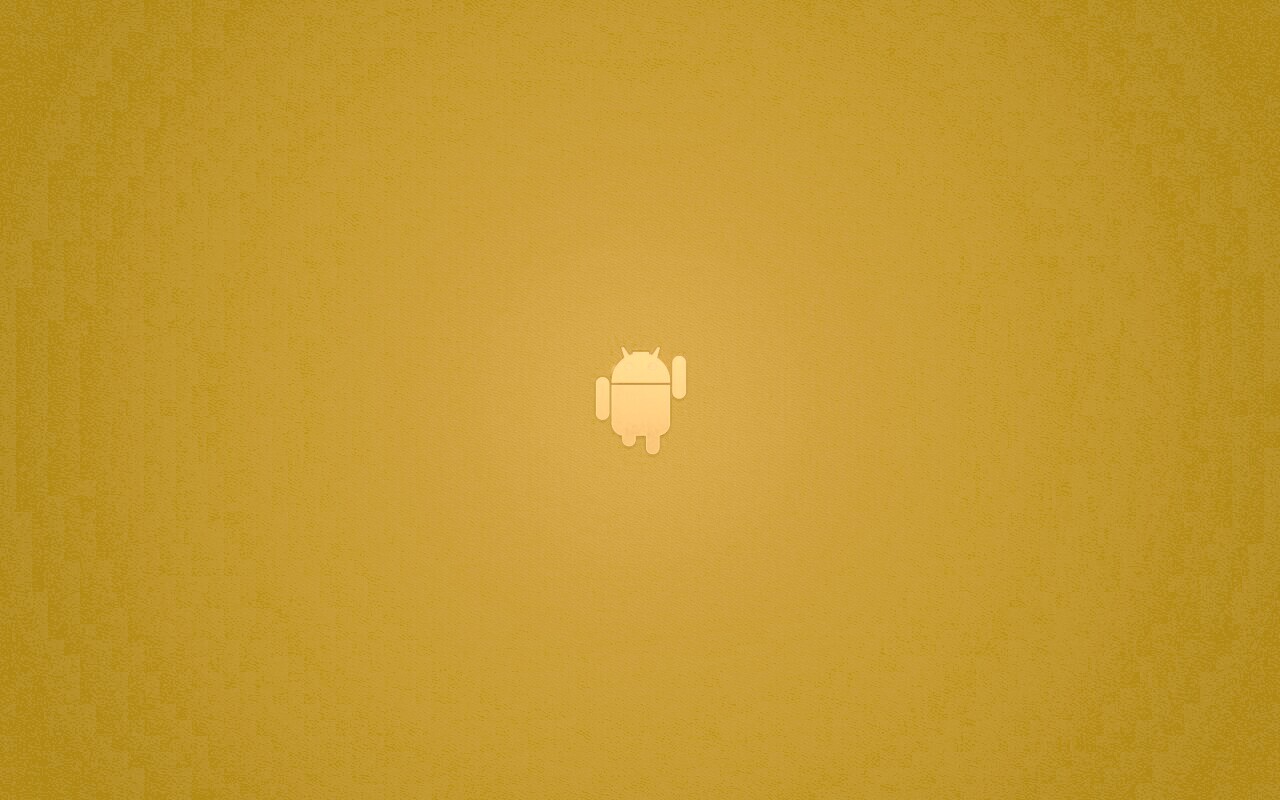 Логотип Android на зеленом фоне обои