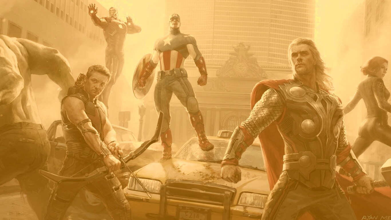 Арт к фильму Мстители обои