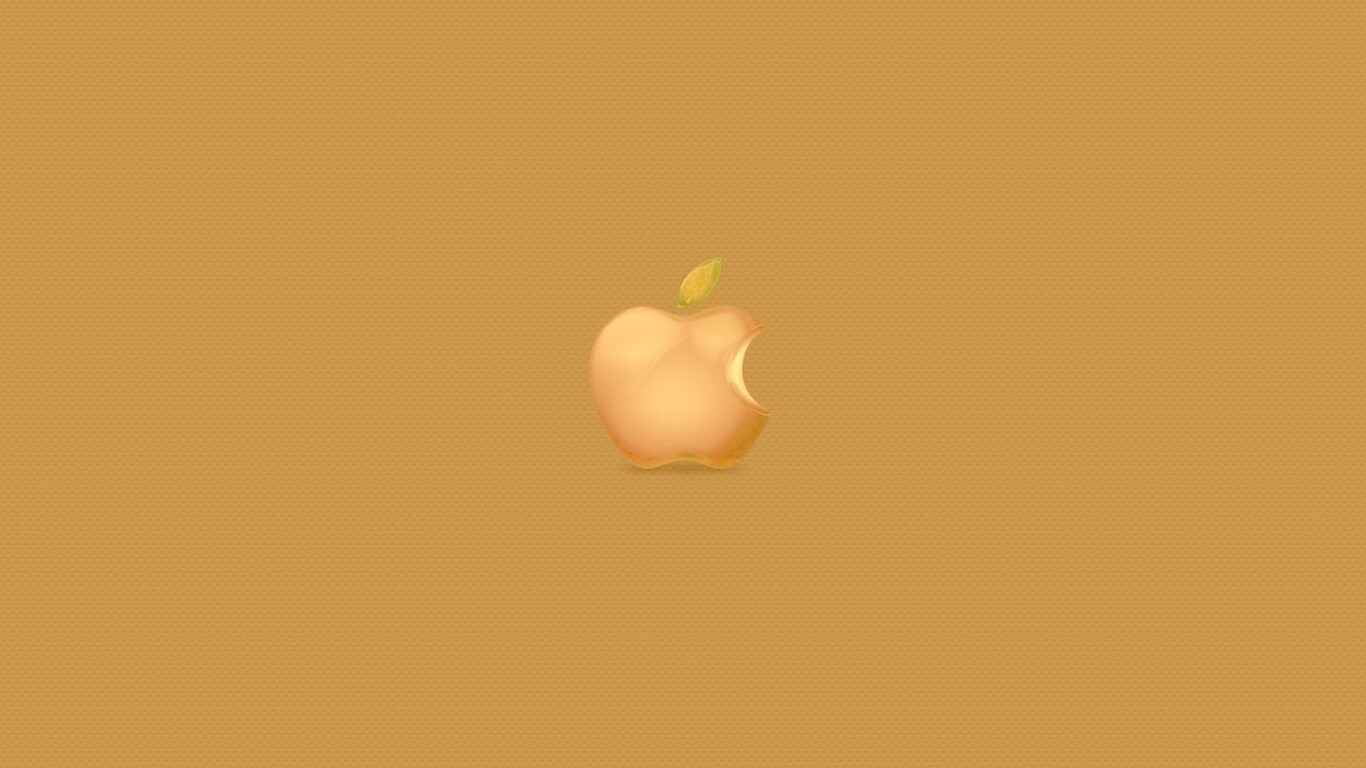 Реалистичный логотип Apple обои