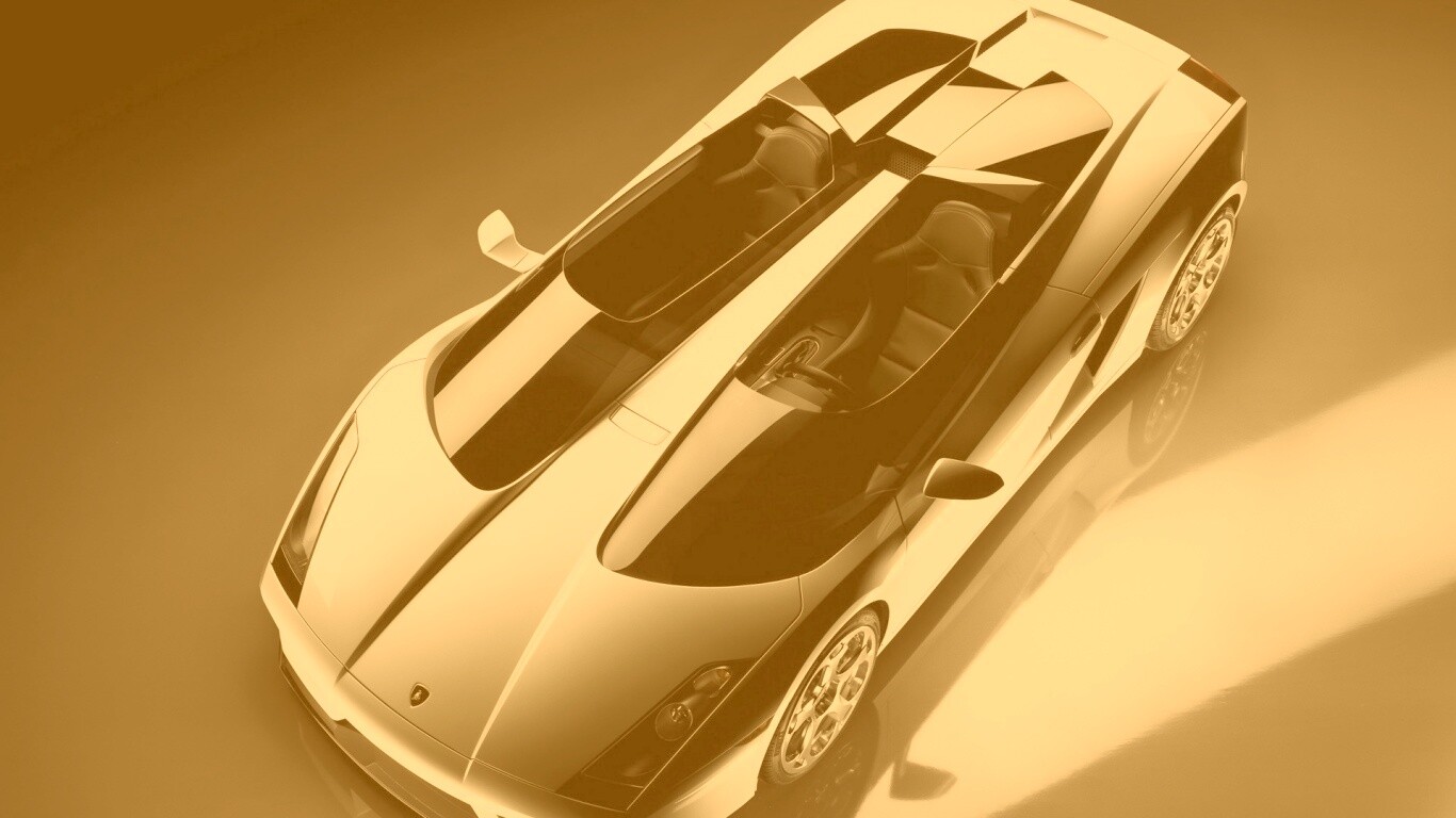 Светло-серый Lamborghini обои