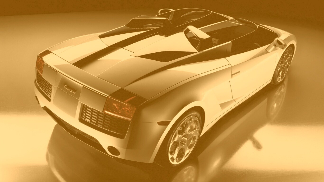 Светло-Серый Lamborghini (Сзади) обои