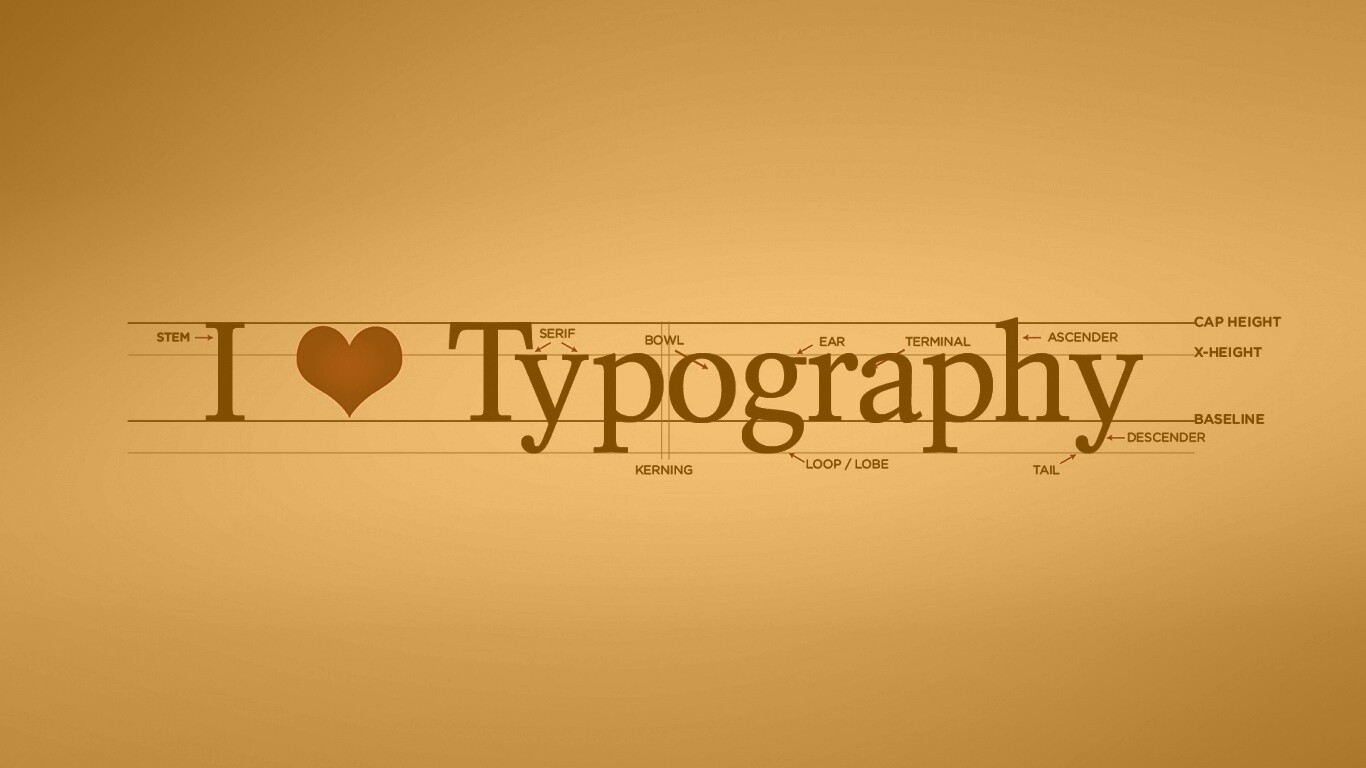 I love typography обои