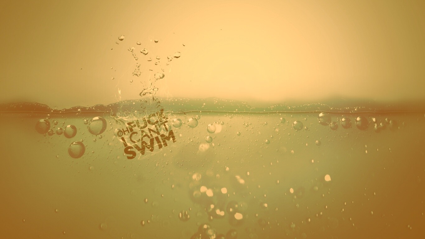 Oh fuck i cant swim обои