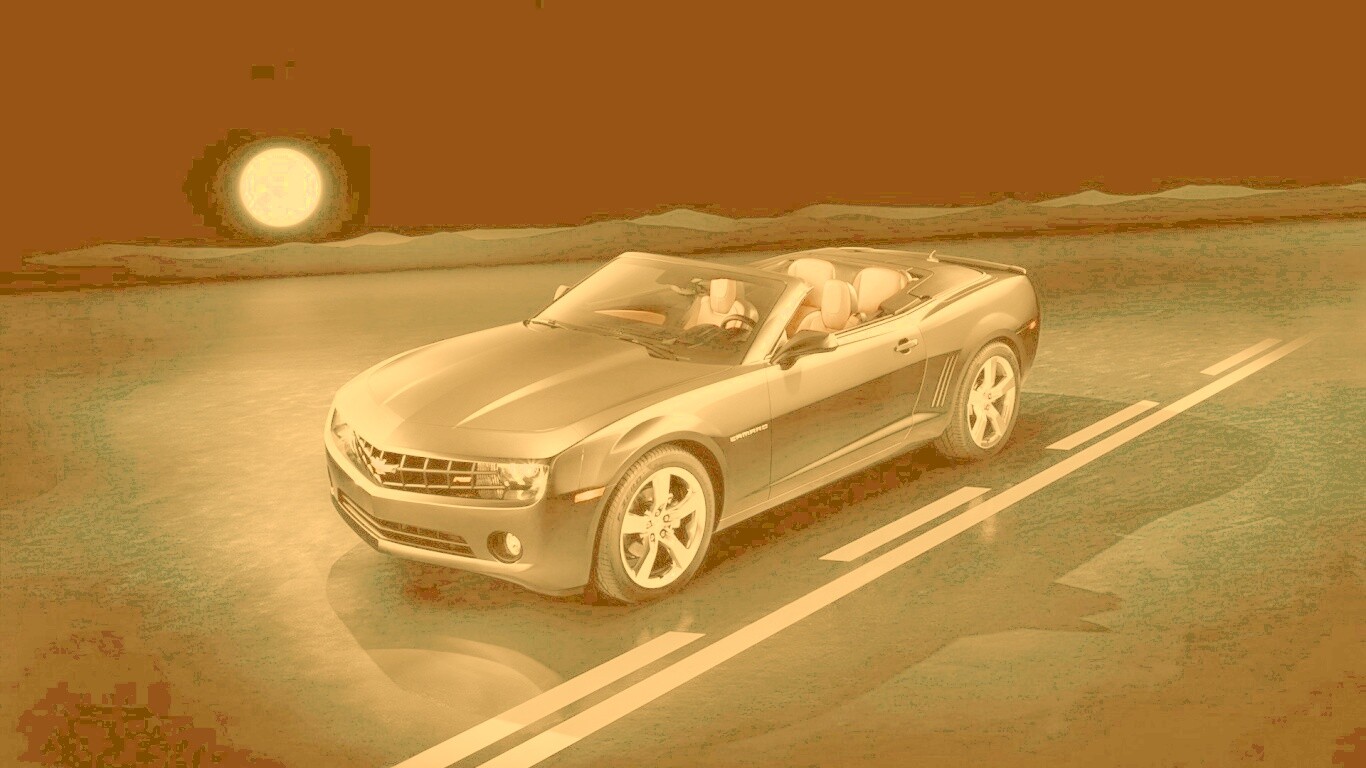 Chevrolet Camaro кабриолет обои