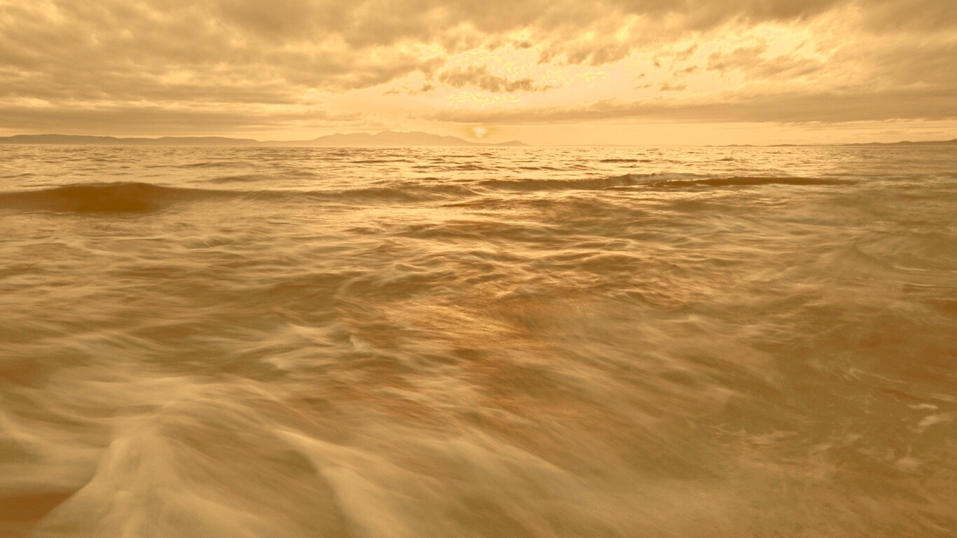 Красивый горизонт на море обои