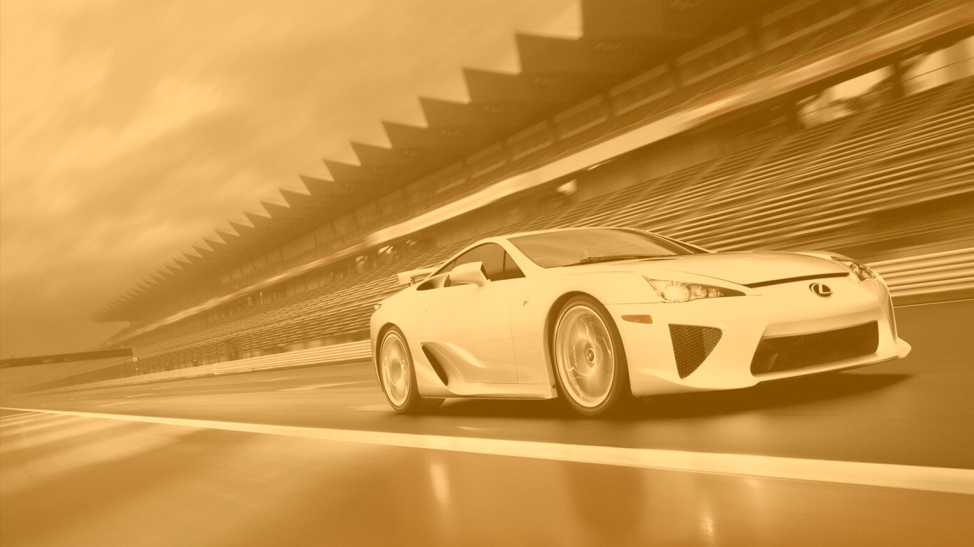 Lexus LFA на тарссу обои