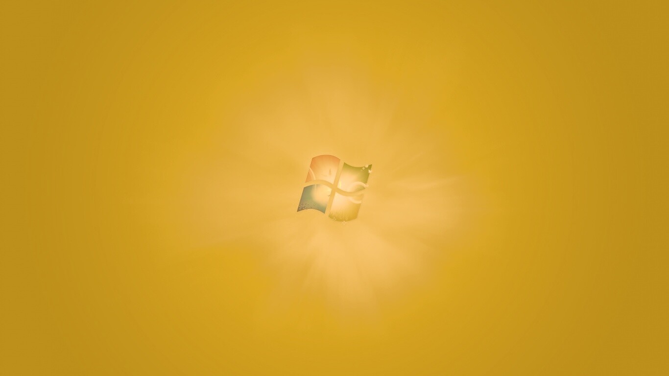Сочный зеленый логотип Windows 7 обои
