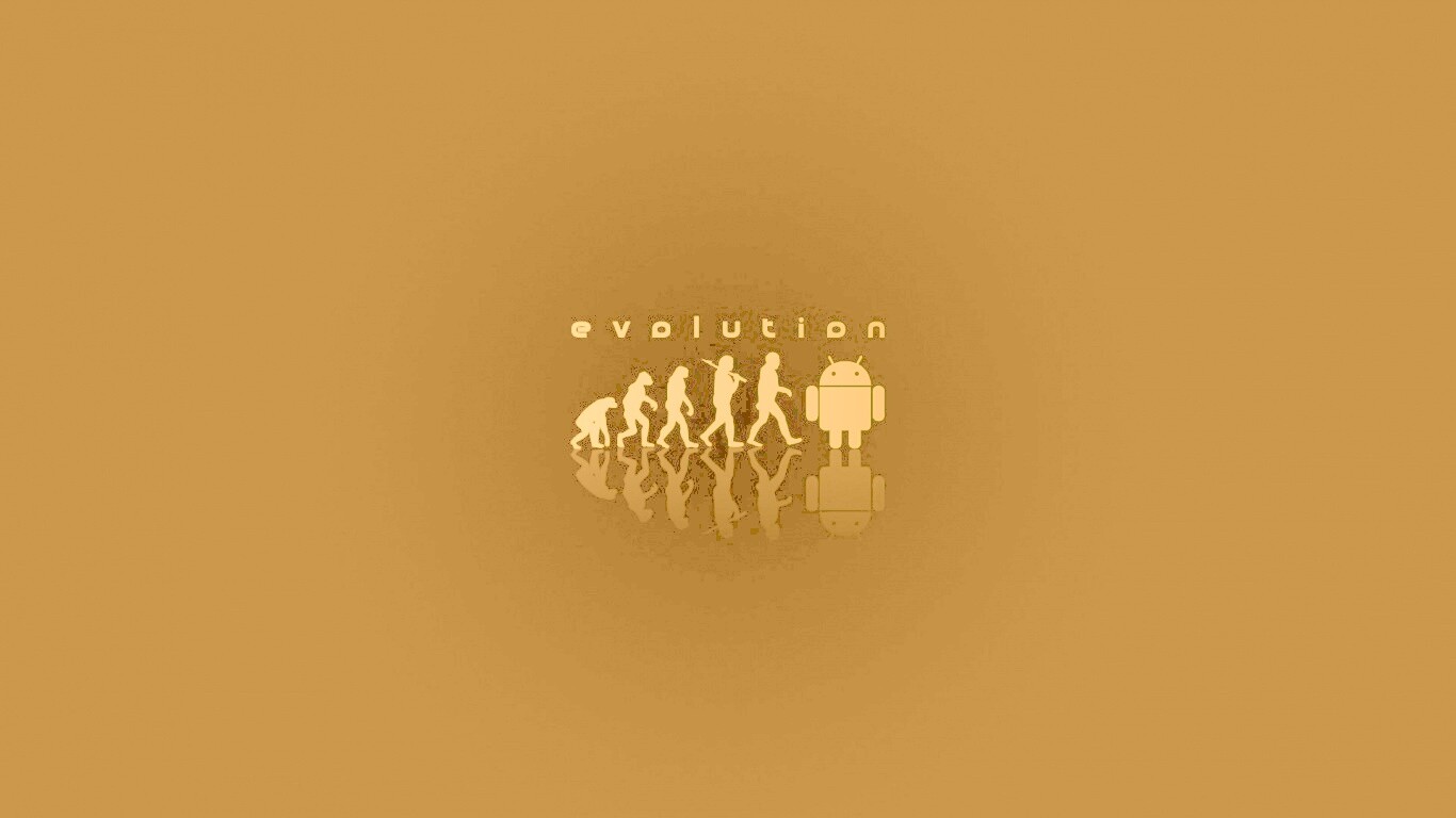 Эволюция по мнению Android обои