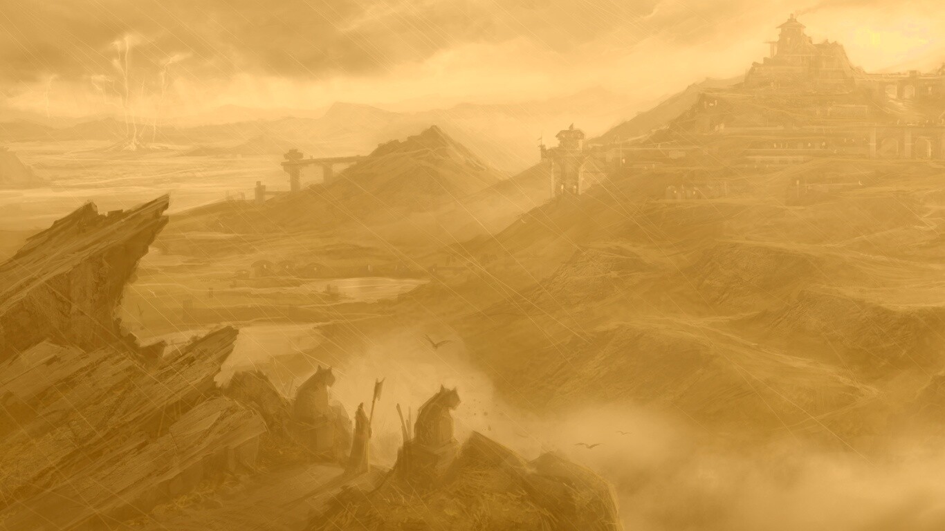 Пейзаж из Dragon Age 2 обои