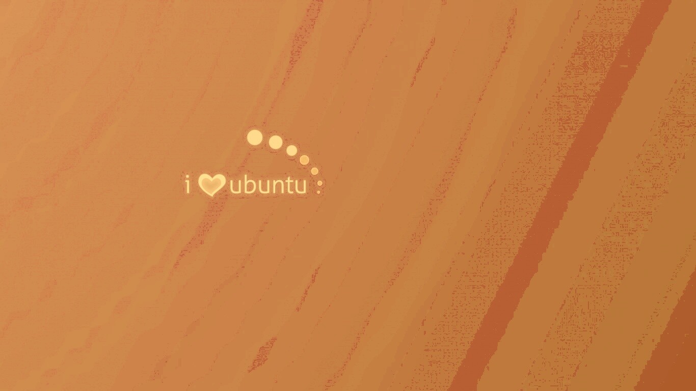 Я люблю убунту обои