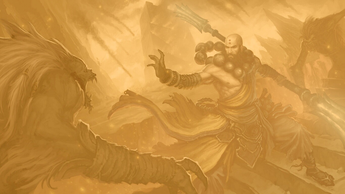 Монах из Diablo 3 обои