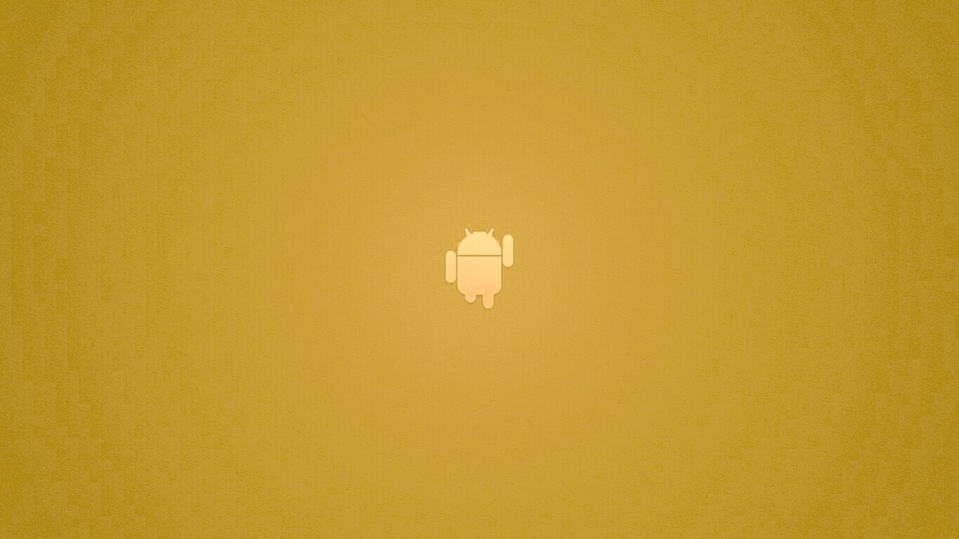 Логотип Android на зеленом фоне обои