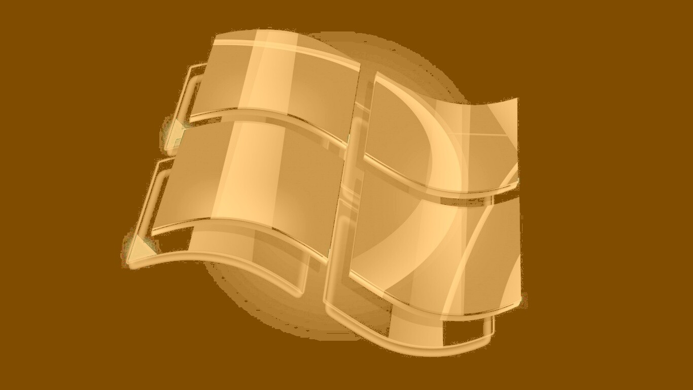 Стеклянный логотип Windows обои