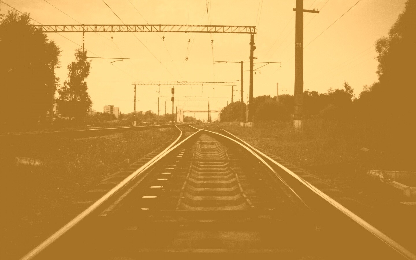 Железнодорожные пути обои