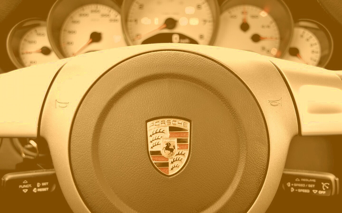 Руль Porshe обои