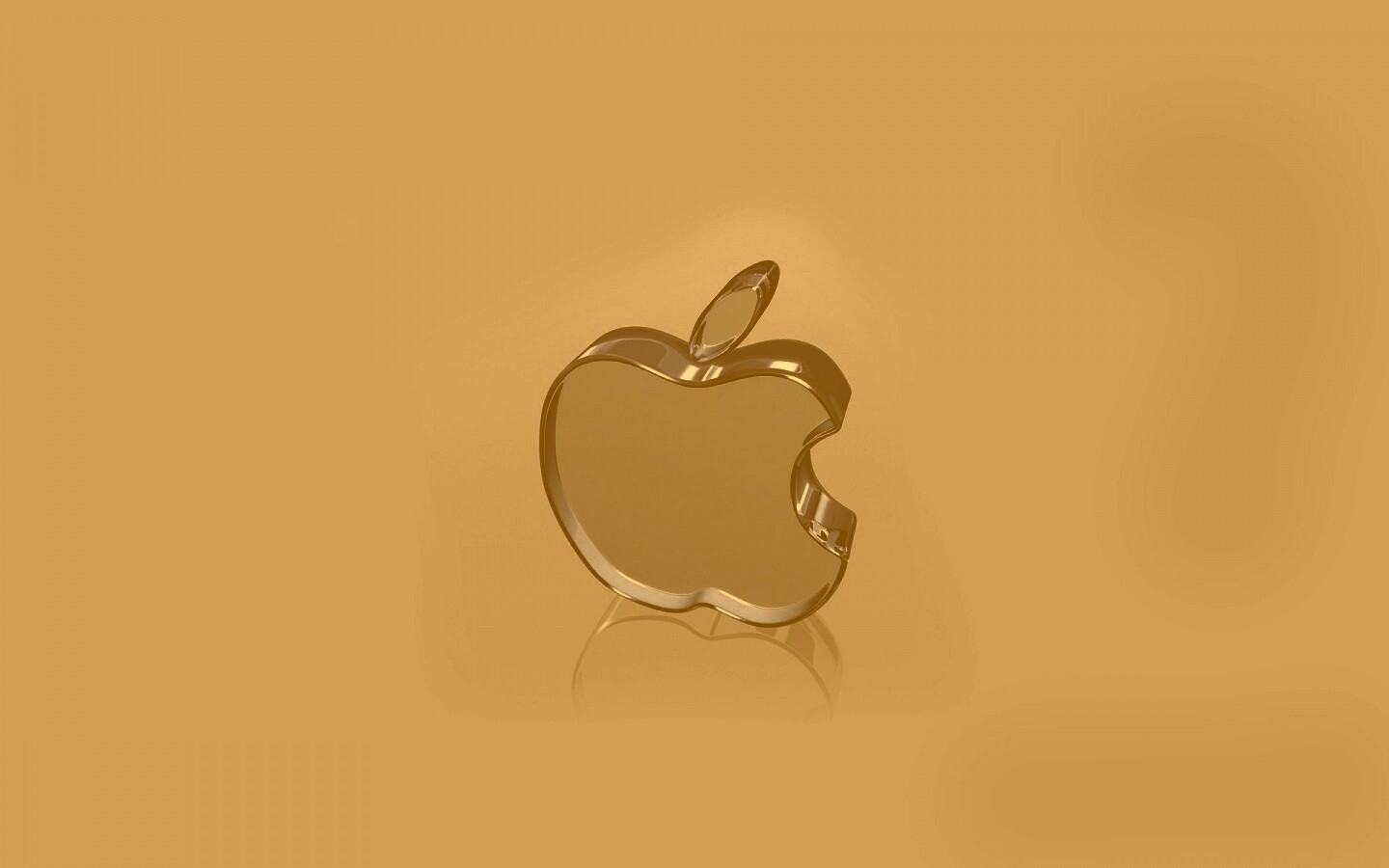 Стеклянный логотип Apple обои