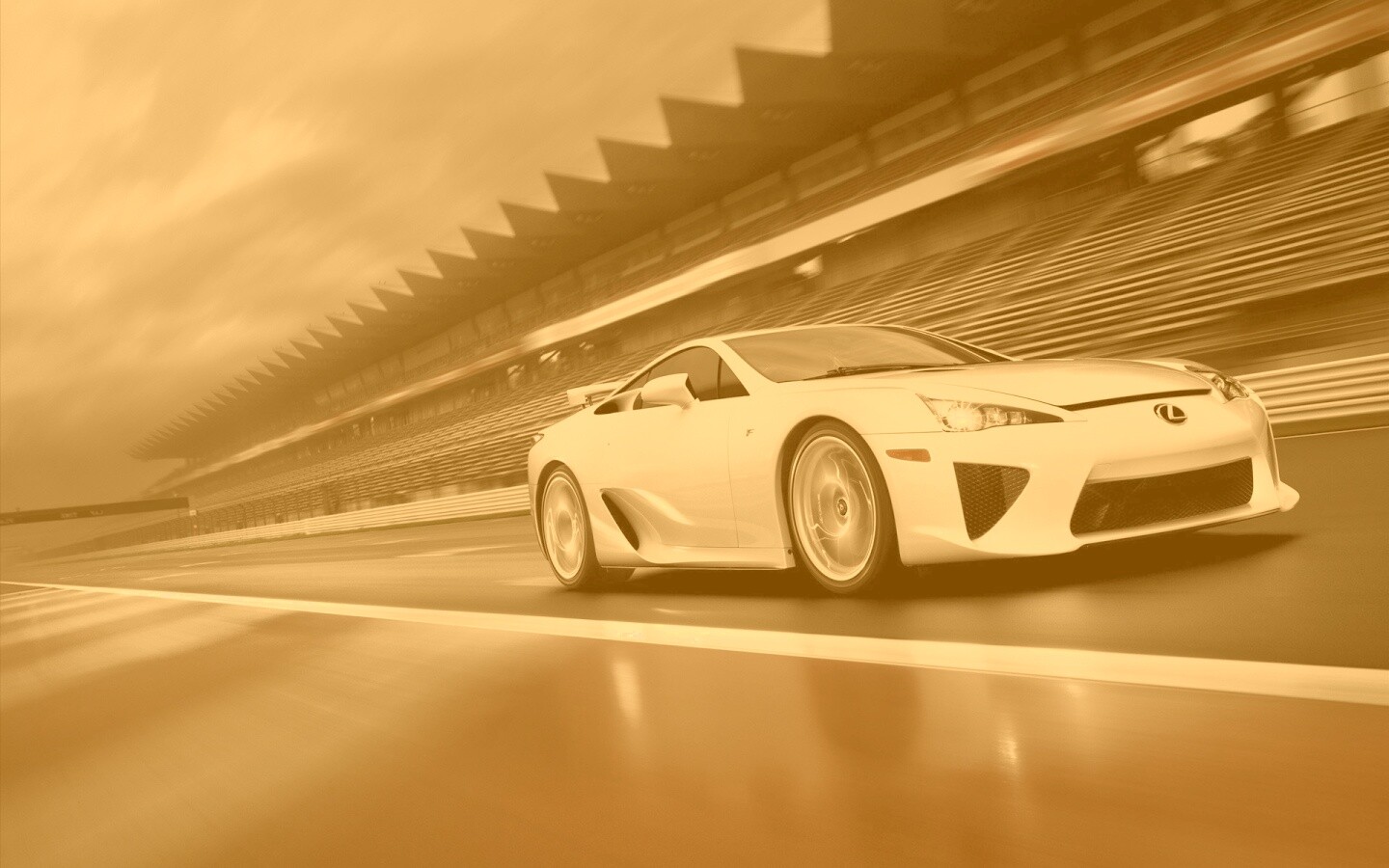 Lexus LFA на тарссу обои