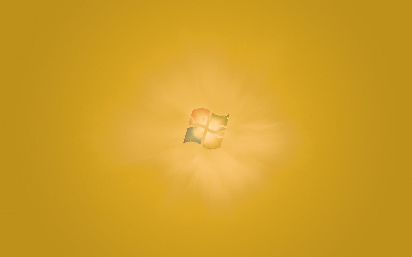 Сочный зеленый логотип Windows 7 обои