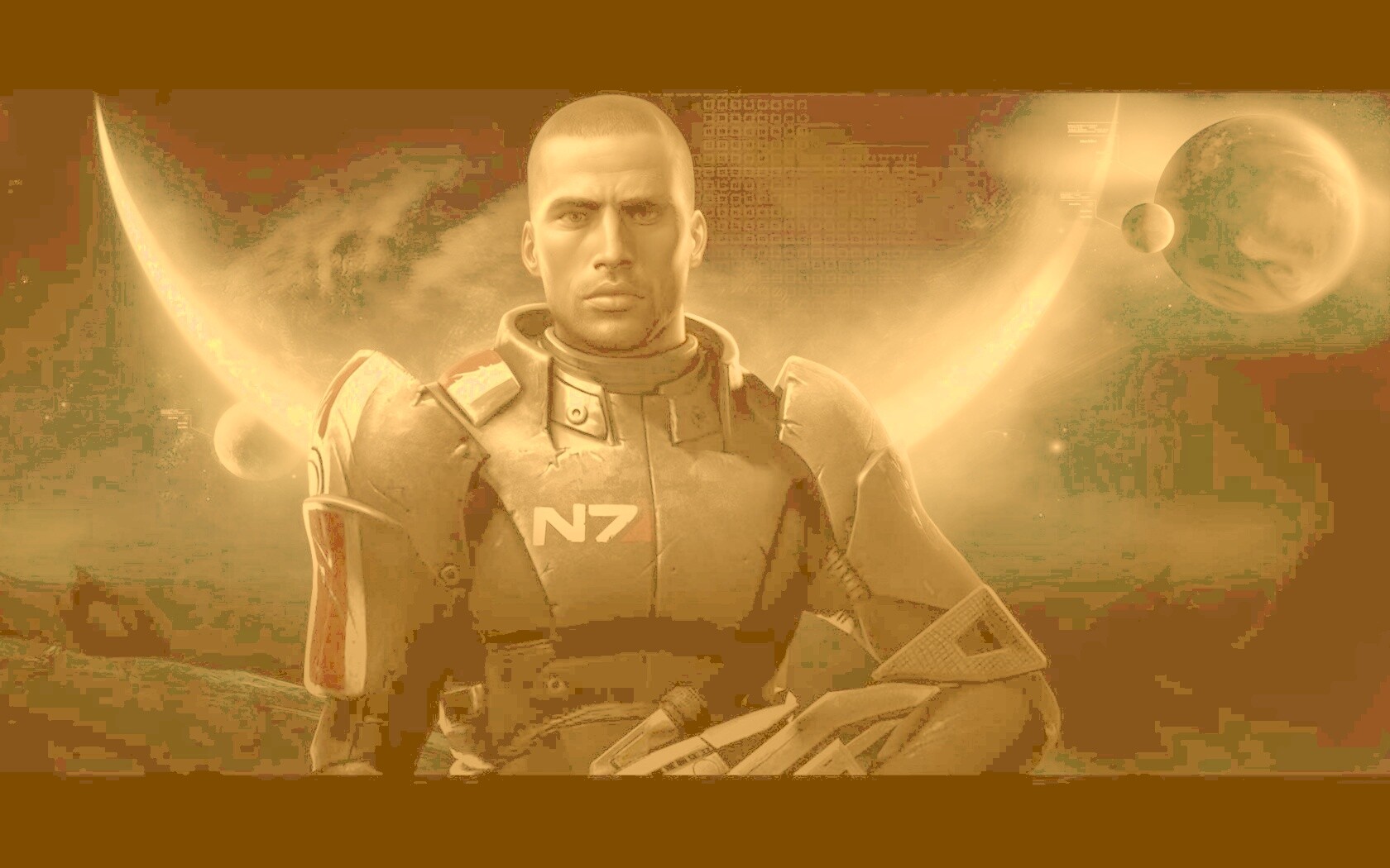 Шепард из Mass Effect обои