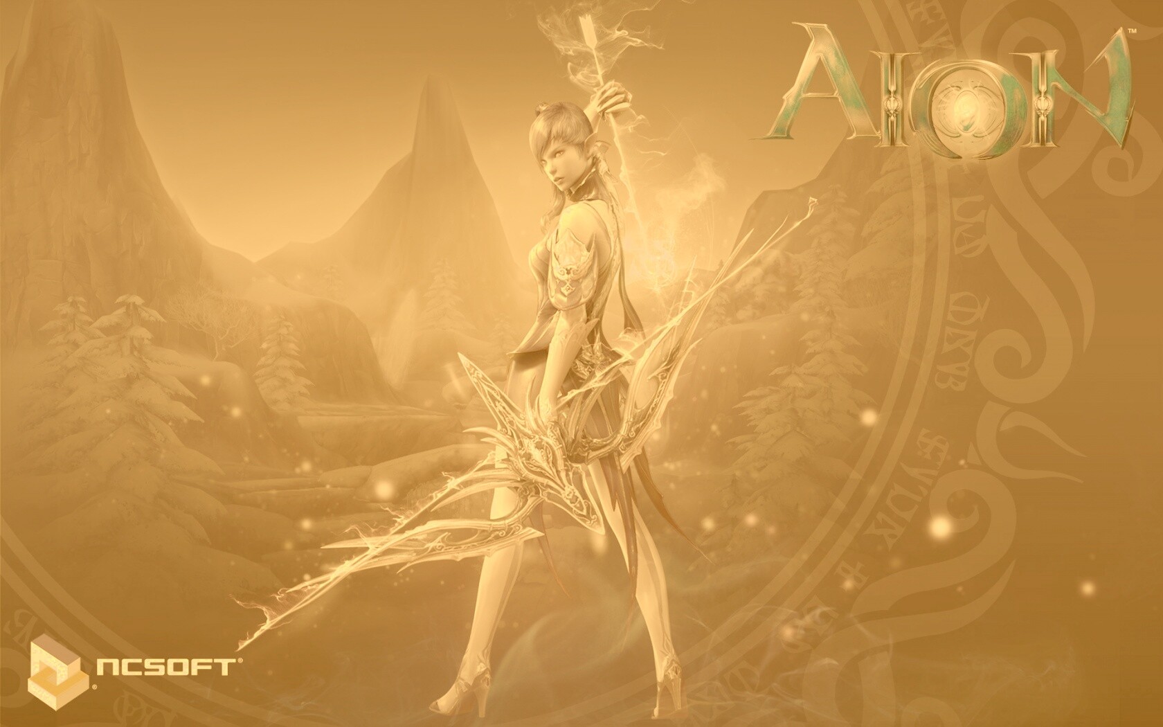 Эльфийка из Aion обои