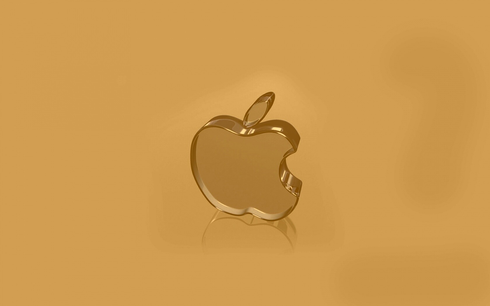 Стеклянный логотип Apple обои