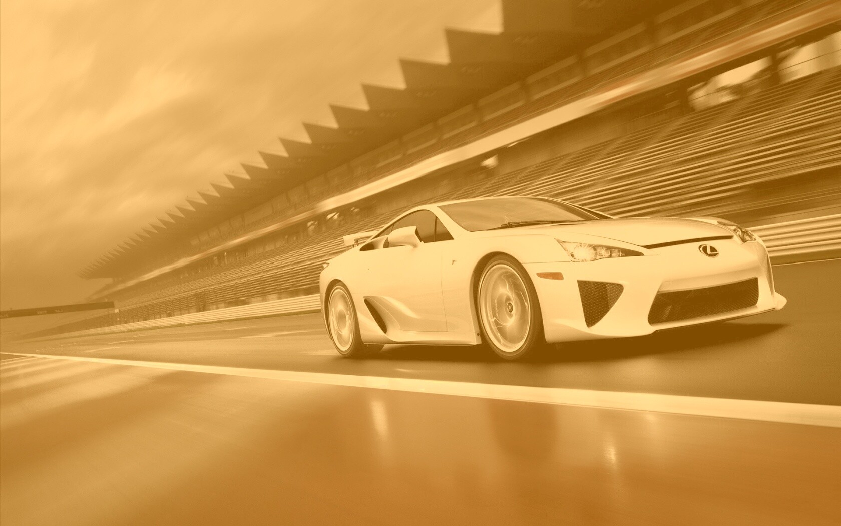 Lexus LFA на тарссу обои