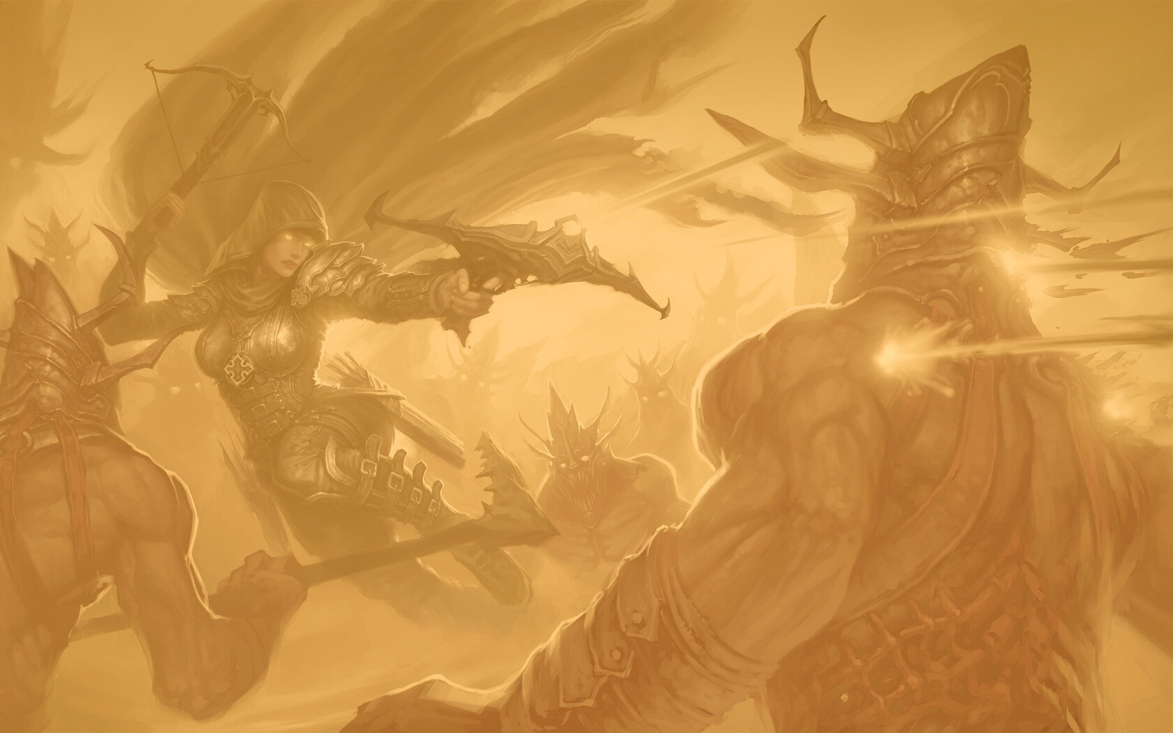 Охотник на демонов из Diablo 3 обои