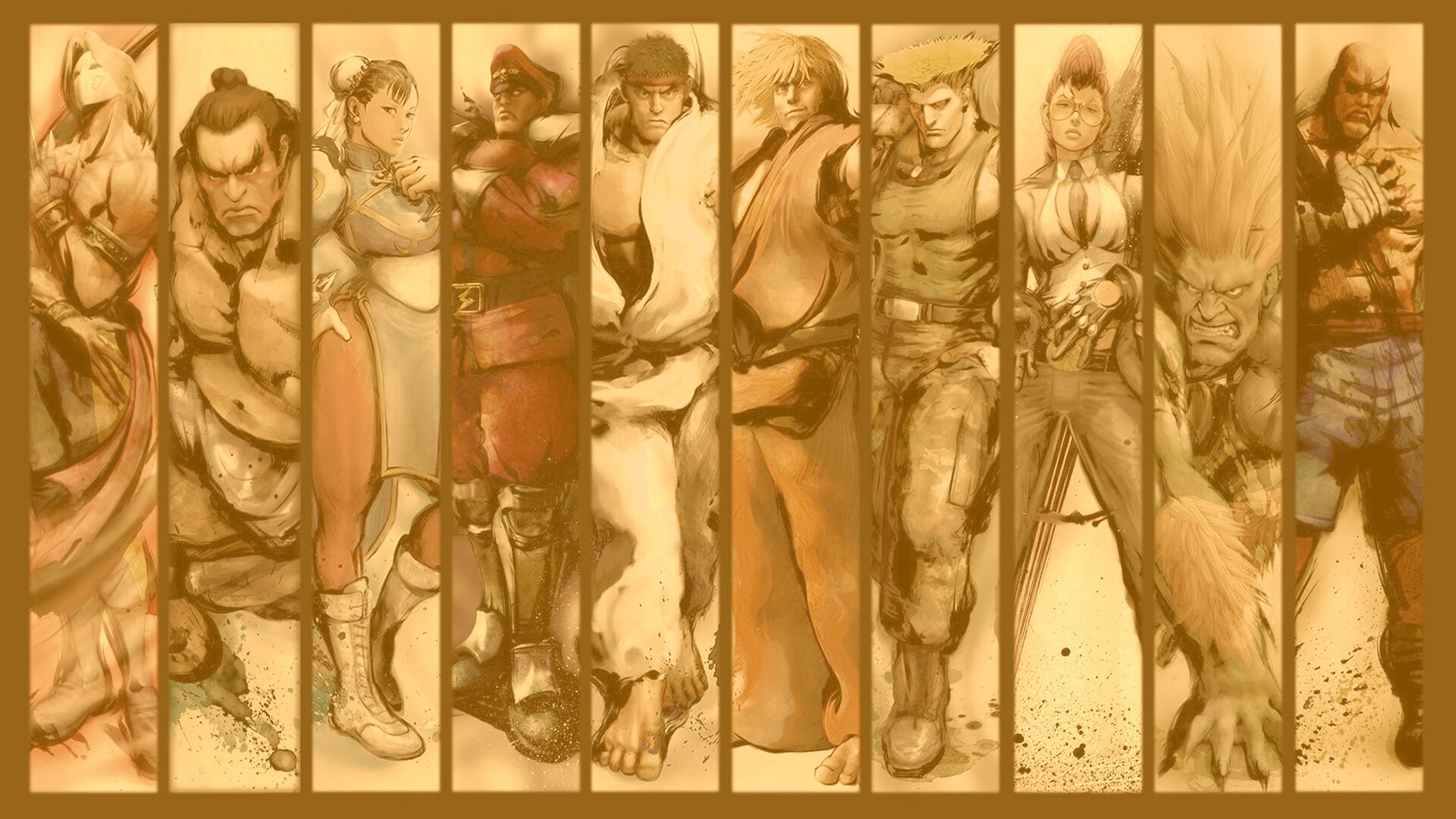 Герои игры Street FIghter обои
