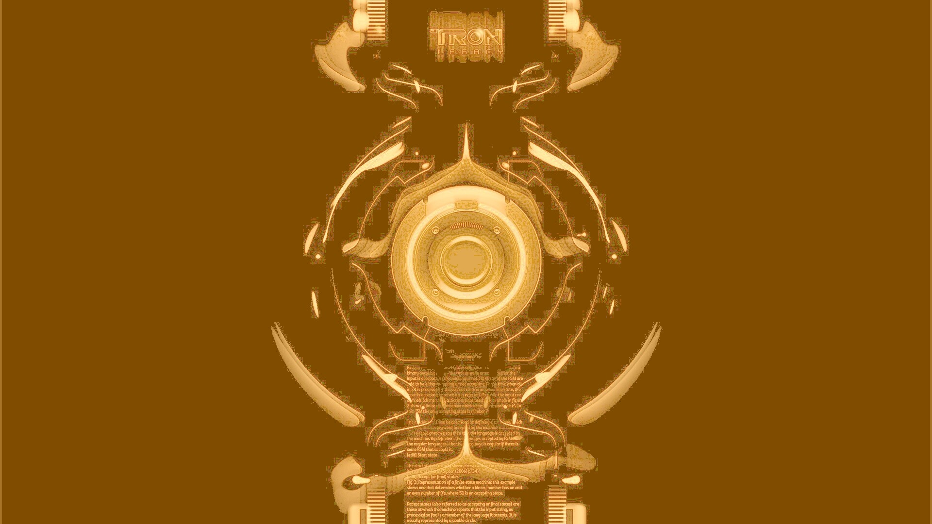 Tron Data Amber обои