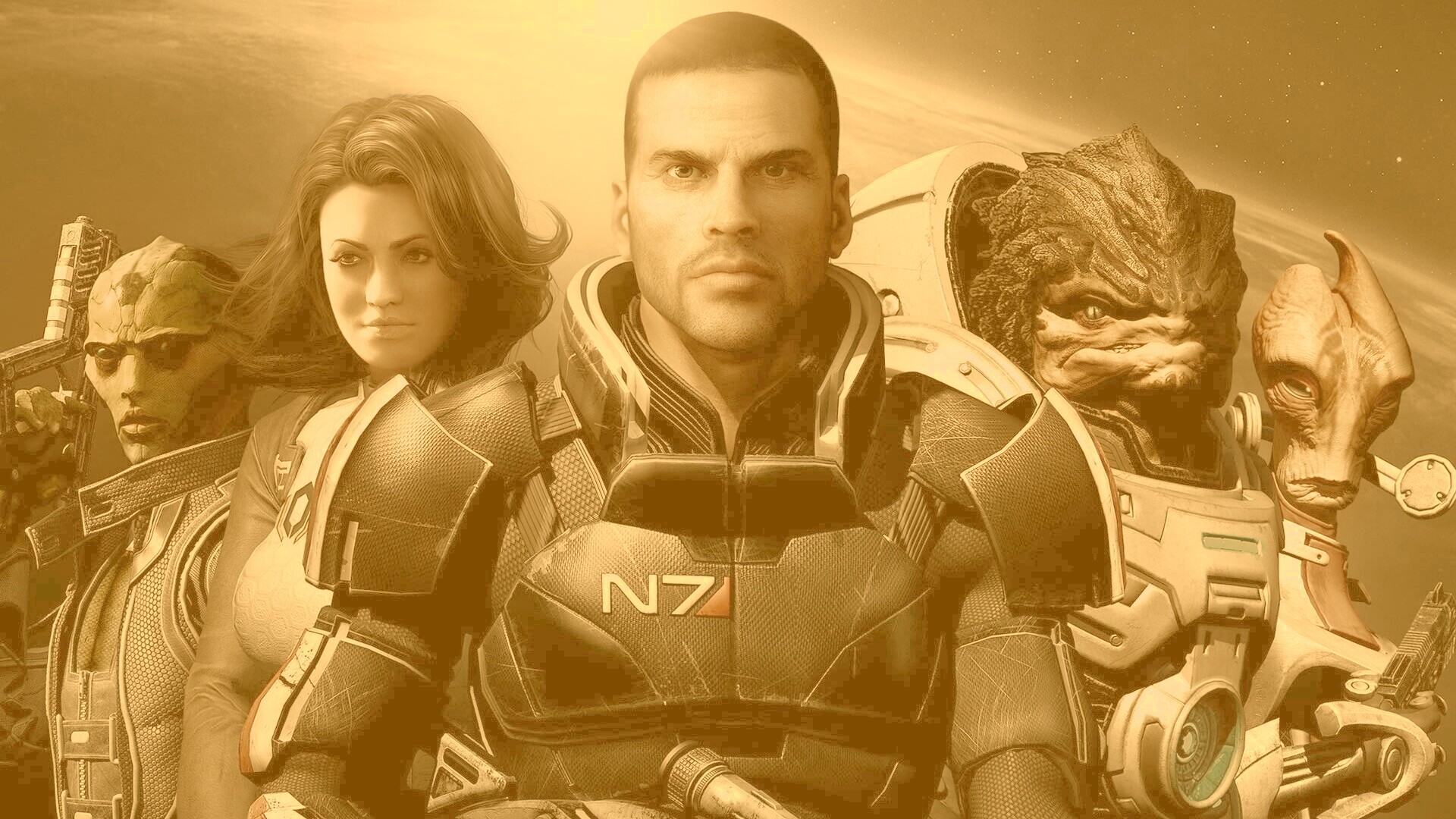 Mass Effect N7 обои