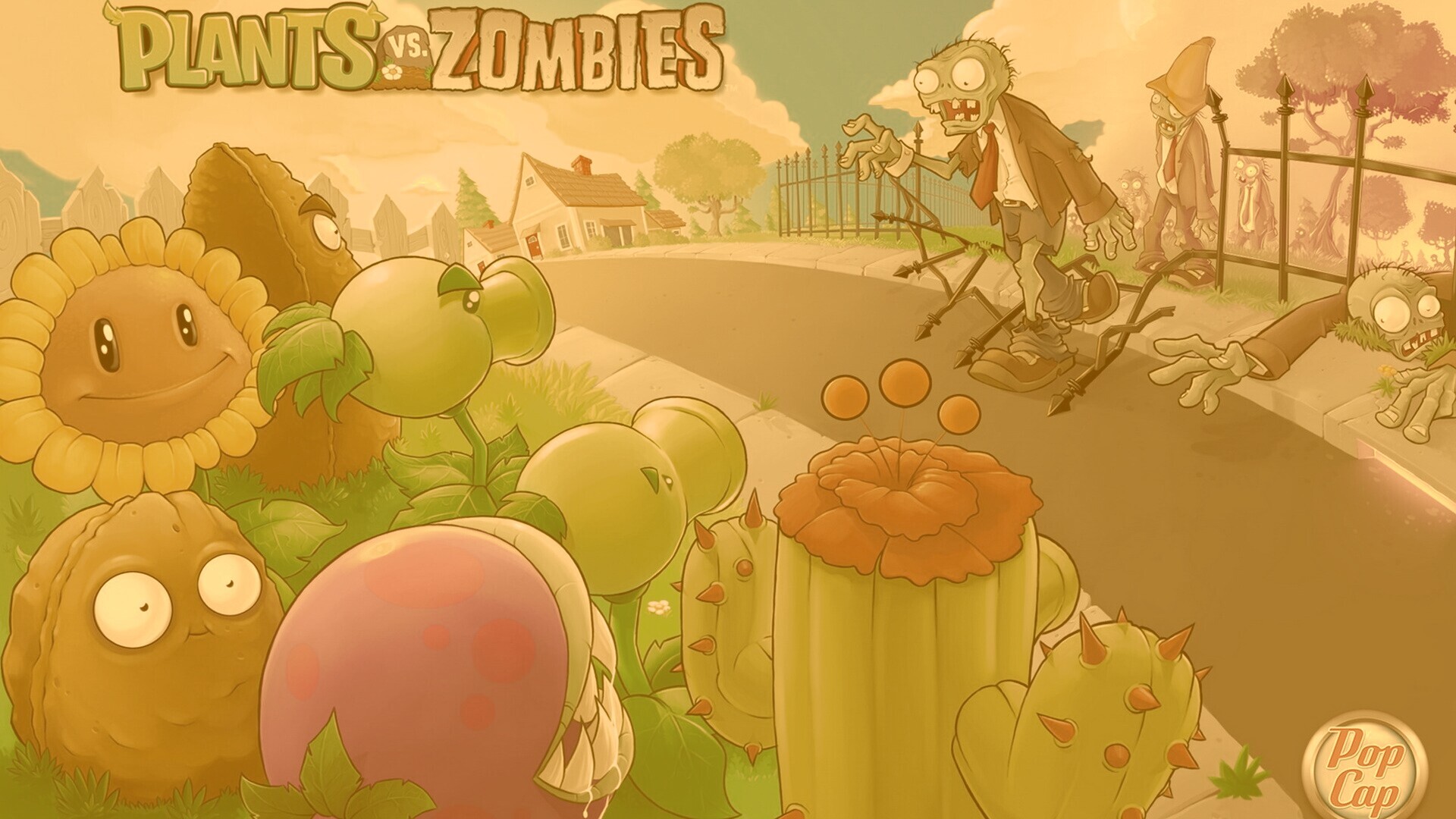 Plants vs zombies обои