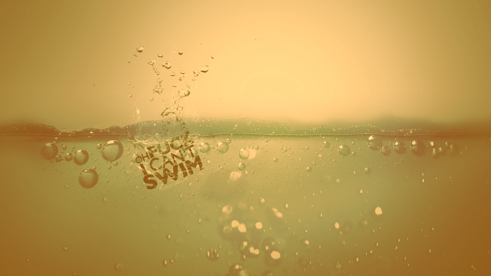 Oh fuck i cant swim обои