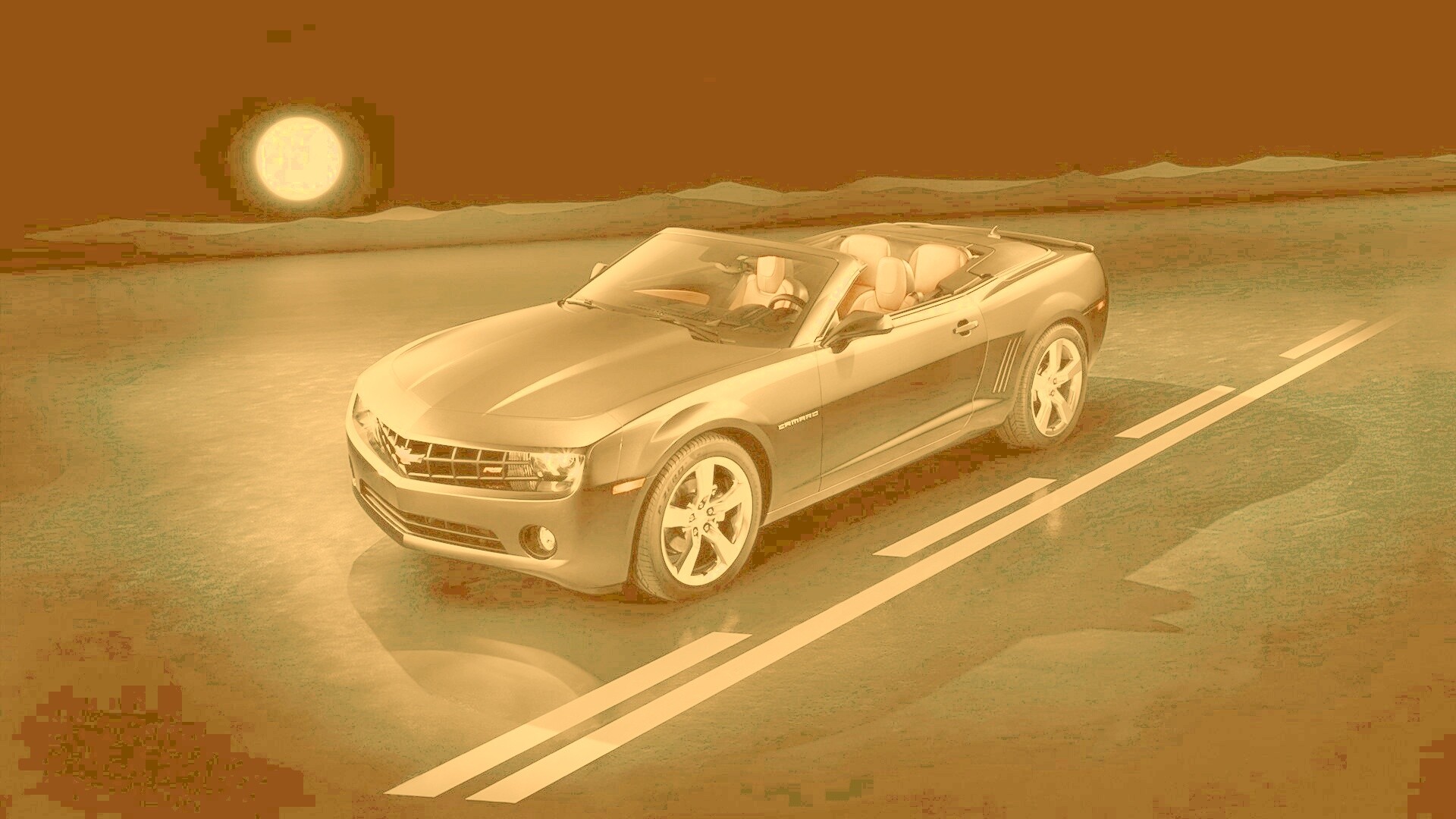 Chevrolet Camaro кабриолет обои