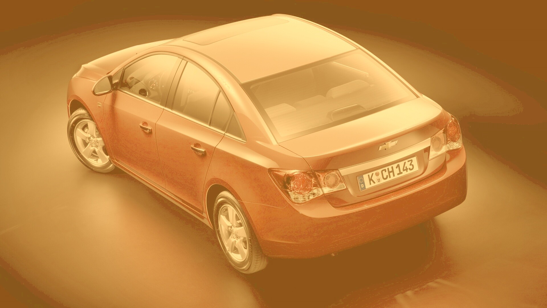 Шевроле Cruze красного цвета обои