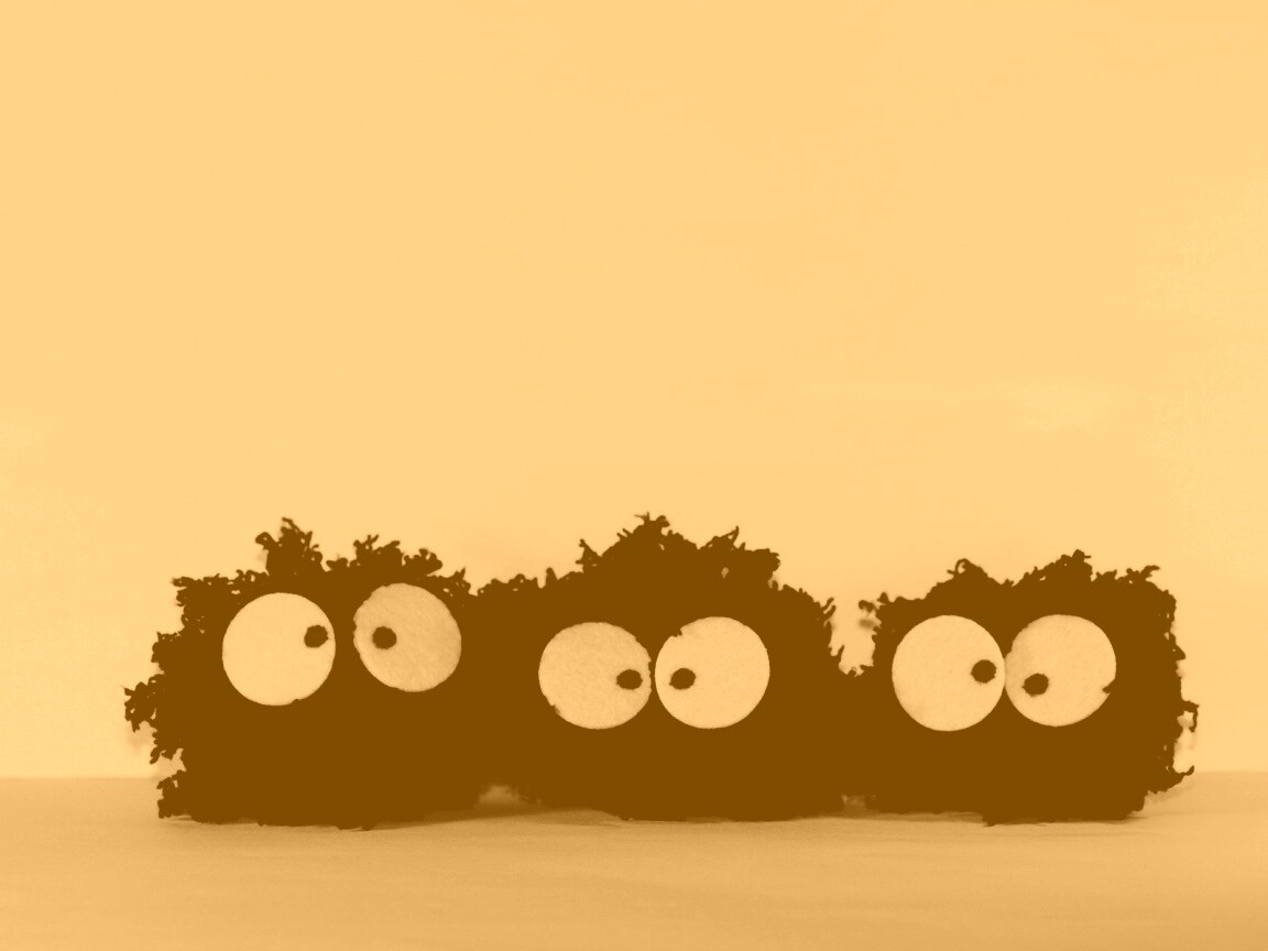 Кляксы с глазами обои