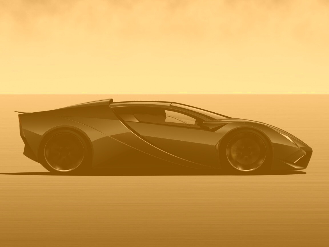 Скетч lamborghini  обои